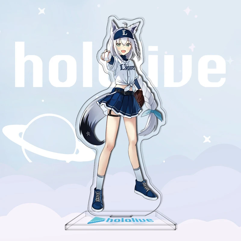 Hot Anime Hololive Vtuber Figures Shirakami Fubuki Minato Aqua Usada Cosplay Acrylic Stand Model Fans Christmas Gifts 15CM