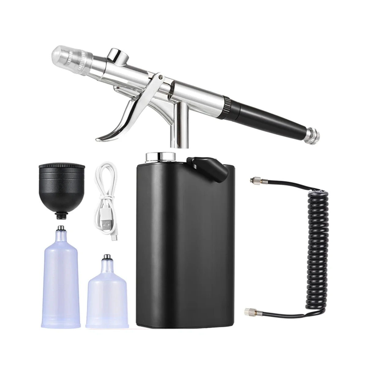 Kit Aerógrafo o sem Fio Air Brushes Ponta com Compressor de Pintura Tatuagem 40psi de Alta Pressã