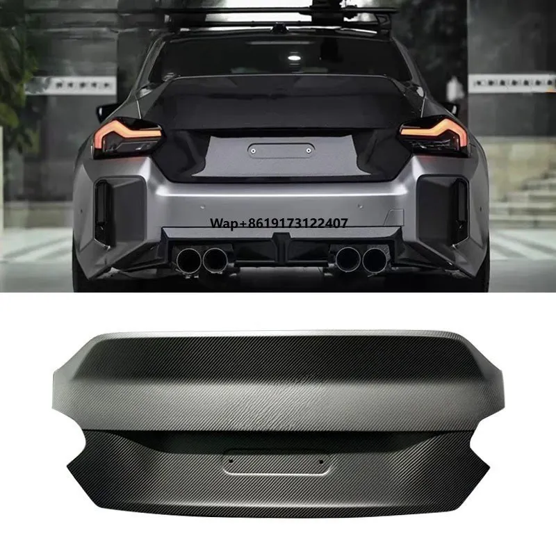 

Matte Dry Carbon Fiber Rear Trunk Auto Parts for G87 M2 Coupe 2023+ High Quality Trunk Lid