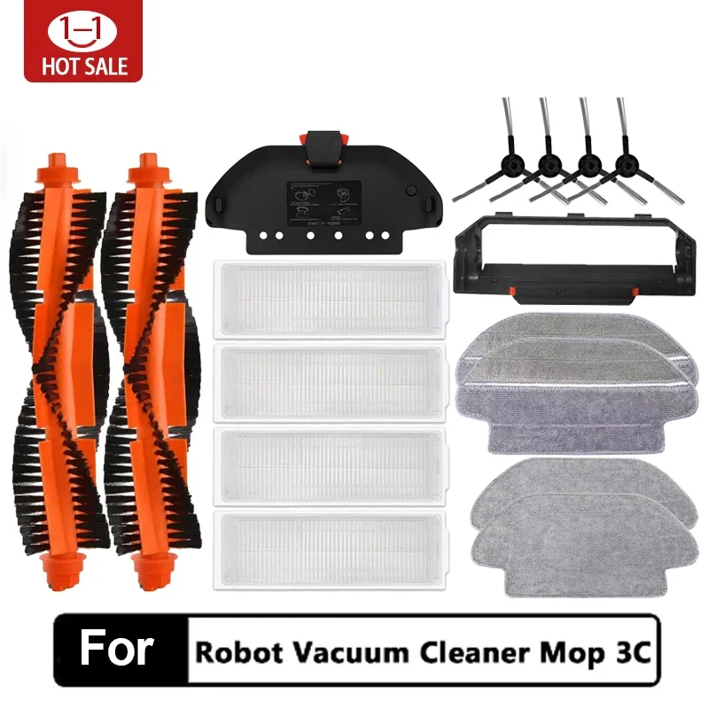 

Robot Vacuum-Mop Pro STYTJ02YM 2S / 3C / Conga 3490 Viomi V2 PRO V3 SE Main Side Brush Hepa Filter Mop Part