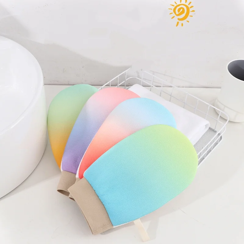 1pc Exfoliating Shower Gloves Painless Back Remove Dead Skin Scrubber Deep Cleansing Peeling Bathing Accessories Body Massager