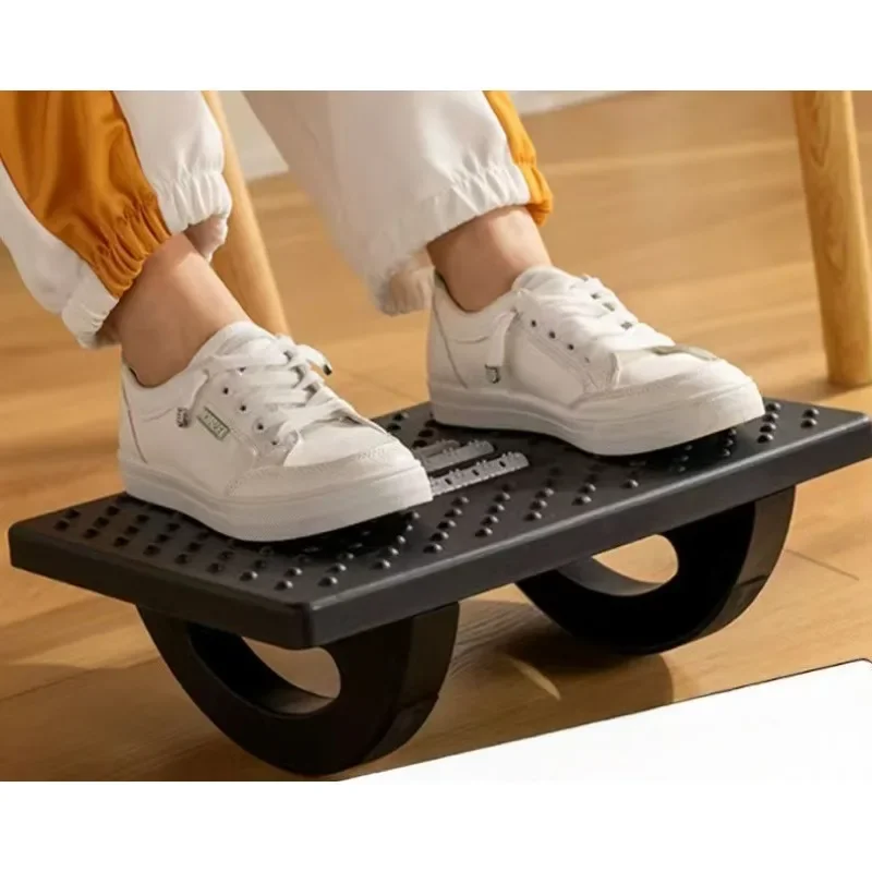180° Rocking Office Foot Pedal - Half-Circle Stirrups with Anti-Twisting Legs | Under-Table Use for Relaxation & Leisure image 2
