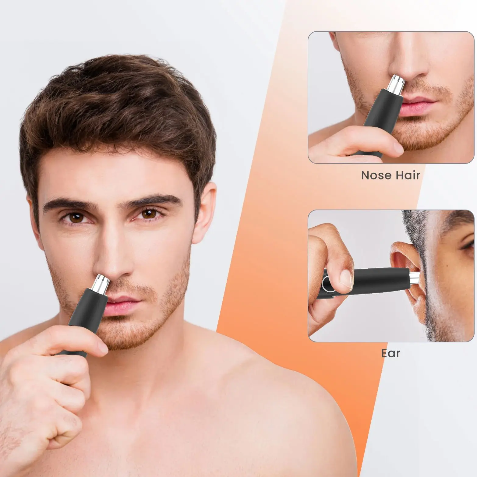 

Sejoy Men's Electric Nose Hair Trimmer 2 in 1 USB Rechargeable Mini AndEar Trimmer Personal Care Appliances For Women And Men