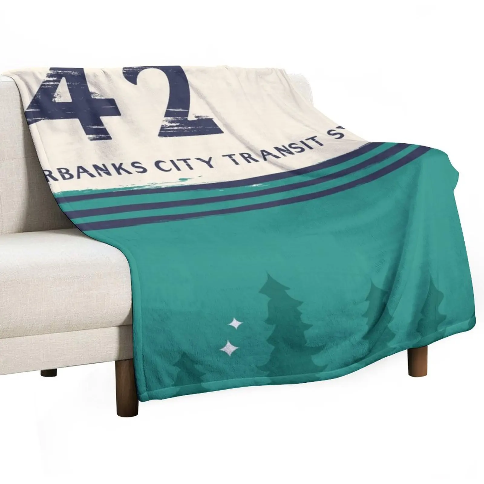 Fairbanks city transit system Magic Bus 142Type Design Throw Blanket Moving warm winter Stuffeds Blankets