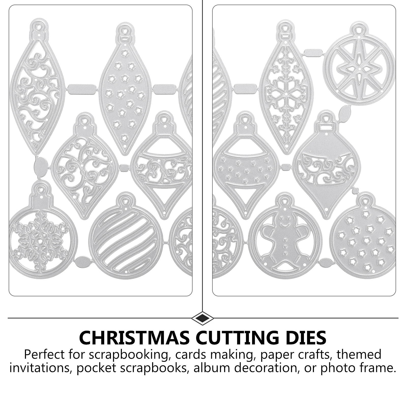 

14pcs Christmas Cut Die Stencil High-Quality Carbon Steel Scrapbook Paper Crafts Diy Maker Tool For Cards Album Decoration Metal