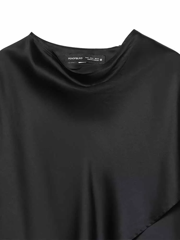 Estilo europeu e americano outono e inverno novo design de roupas femininas elegantes e simples capa de camisa solta e versátil