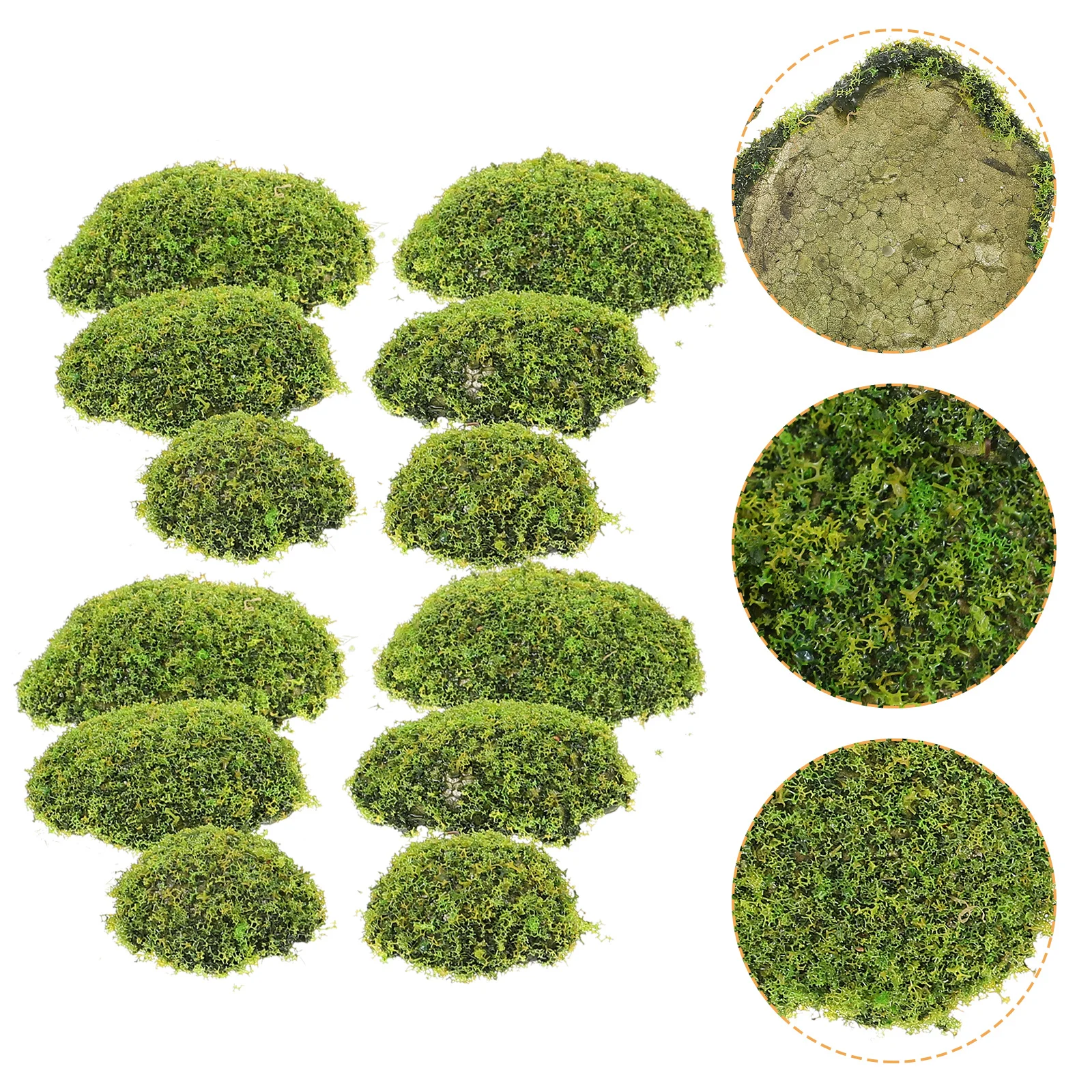 

Artificial Moss Stones Fake Stone Ornament For Bonsai Garden Layout Decor Micro Landscape Rock Props Home Office Wall Decor