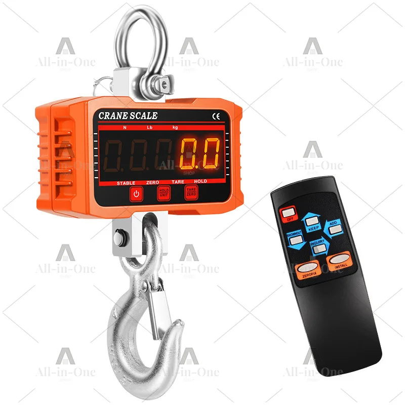 2000Kg Portable Hook Scale Wireless Electronic Weighing Scale High Precision 2t Electronic Weighing Scale