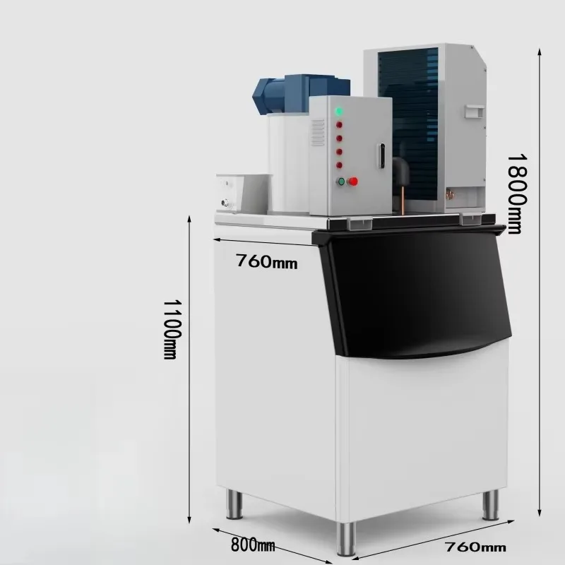 3T Ice Machine Evaporator Flake Type 304 Stainless Steel Quality Replacement Durable Corrosion Resistant Seafood Display