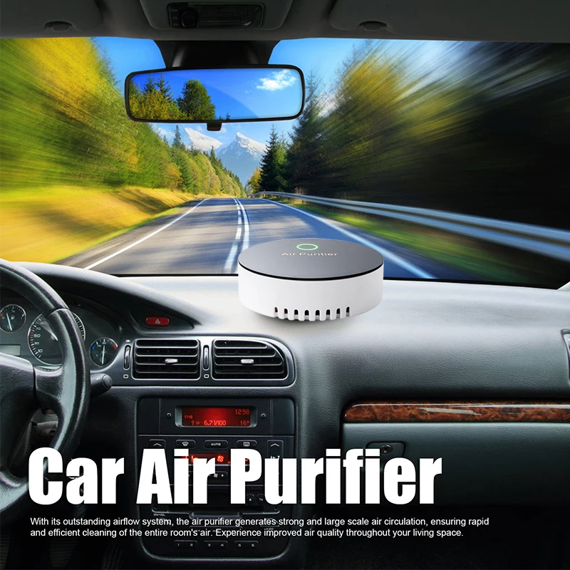 Car Air Purifier Usb Ozone Generator Air Purifier Smoke Remover Smart Deodorant Smoke Remover Gadgets Car Supplies