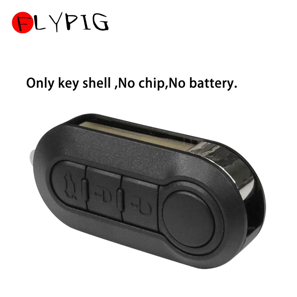 

3-кнопочный складной автомобильный ключ для Fiat 500 Punto Ducato Stilo Panda, чехол с дистанционным управлением, брелок SIP22