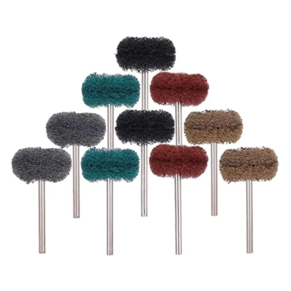 

1 Pack Nylon Mini Drill Abrasive Brush 2.35mm 3mm Shank Buffing Polishing Wheel Rust Remover for Dremel Rotary Tool Accessories