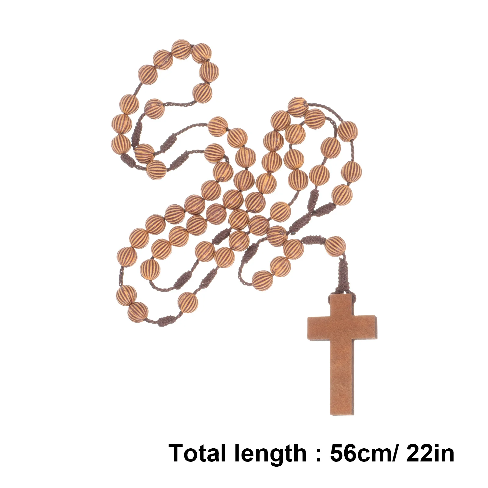 قلادة صليب من الخرز التقليدي مكونة من قطعتين، مصنوعة يدويًا، أنيقة وعصرية، مثالية للارتداء اليومي وتجلب الانتباه