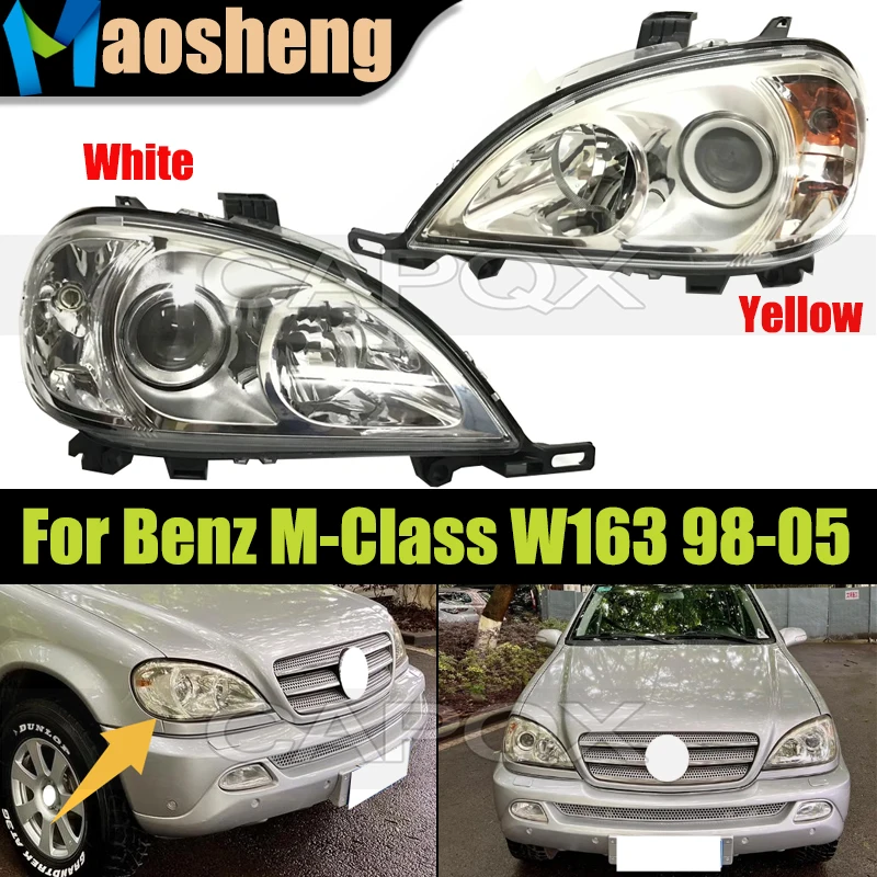 

Front Headlight Head Light For Mercedes-Benz M Class W163 Ml270 Ml300 Ml320 Ml350 Ml500 1998-2005