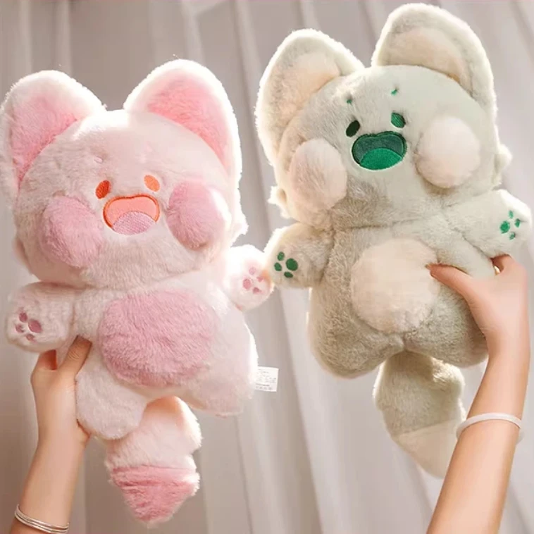 Almohada de peluche suave y adorable de Dudu Meow autorizada para dormitorio de niñas, cabecero de cama, respaldo, almohada para abrazar