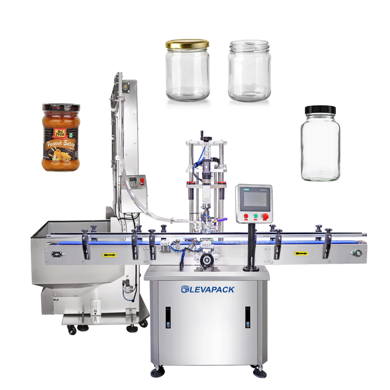 Glass Jar Automatic Capping Machine Water Bottle Caps Closing Machine