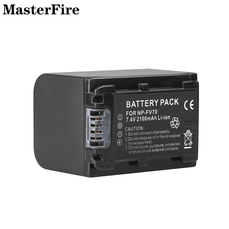 NP-FV70 NP FV70 2100mah Batteria per fotocamera per Sony NP-FV30 NP-FV50 NP-FV100 HDR-CX180E HDR-XR160E HDR-PJ30E NEX-VG10E Batterie