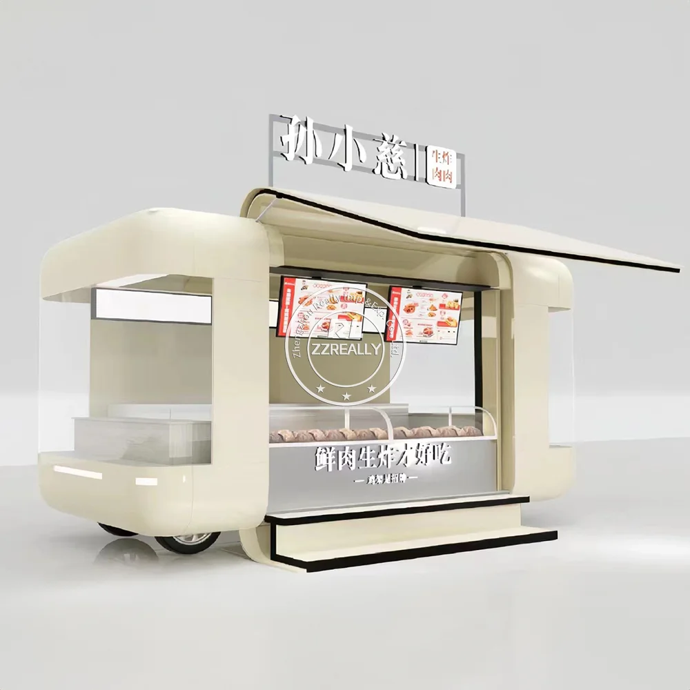 Remolque móvil personalizado para comida, camión de comida para Pizza, Perro Caliente, para Catering, calle, carrito expendedor de comida rápida