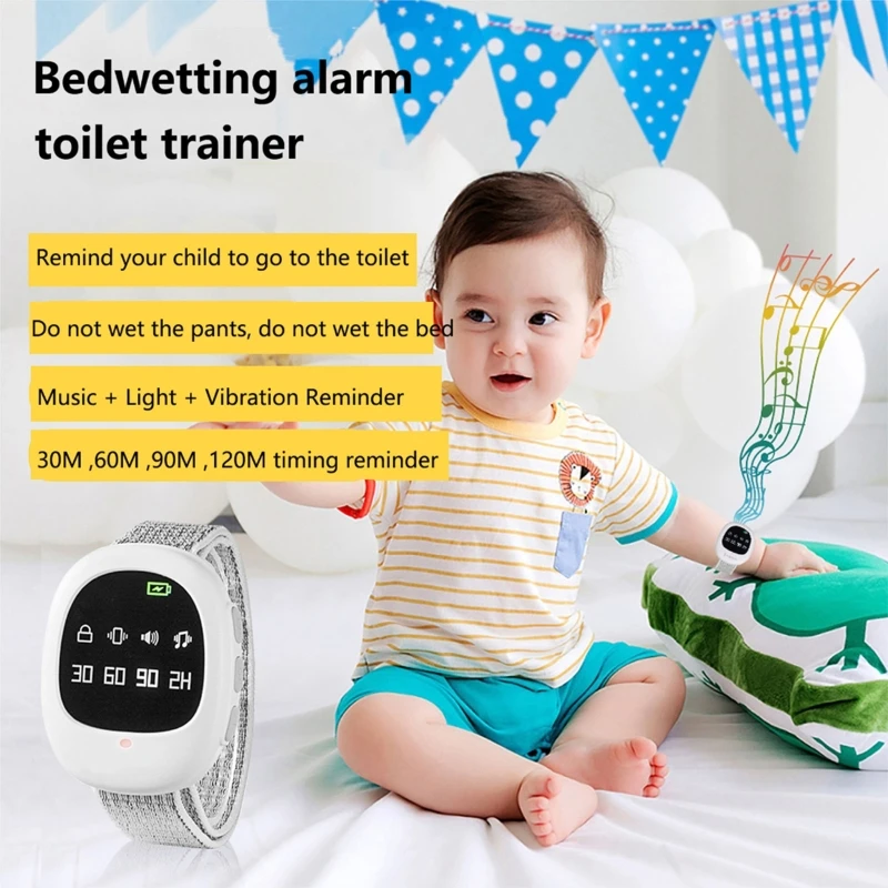 

Pee Alarm Bedwetting Reminder Wireless Bedwetting Alarm Wireless Urine Wet Alarm Potty Training for Children Kid Elders