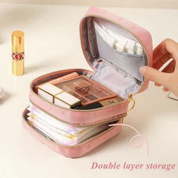 New Lady Portable Cosmetic Pouch Bag Travel Makeup Lipstick Case Tampon Bag Sanitory Napkin Pads Organizer Case Large Capacity