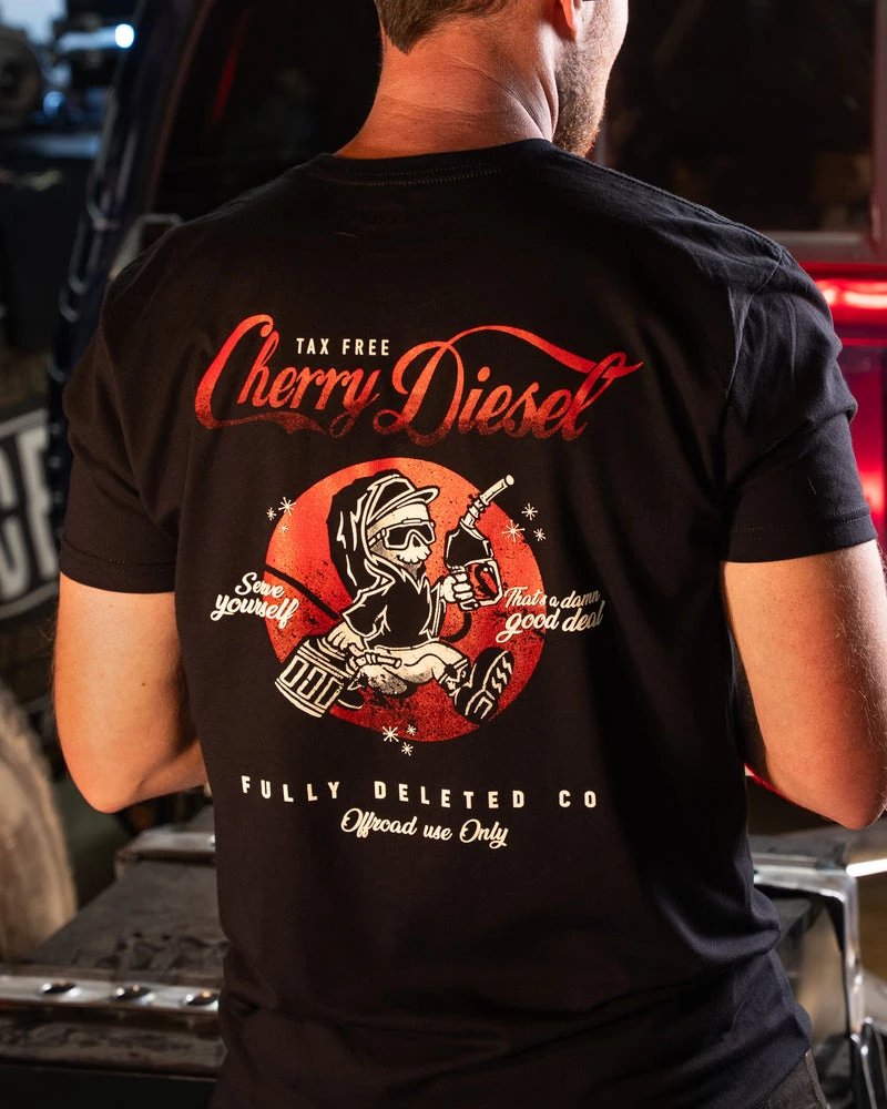 2026 CHERRY DIESEL _ PREMIUM T-SHIRT Cotton Graphic Printing High-end Luxury Unisex Style Both of Men and Women