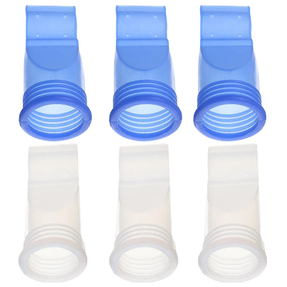 

6pcs Silicone Floor Drain Seal White For Kitchen Bathroom Toilet Shower Odor Proof Drainage Strainer Hair Catcher