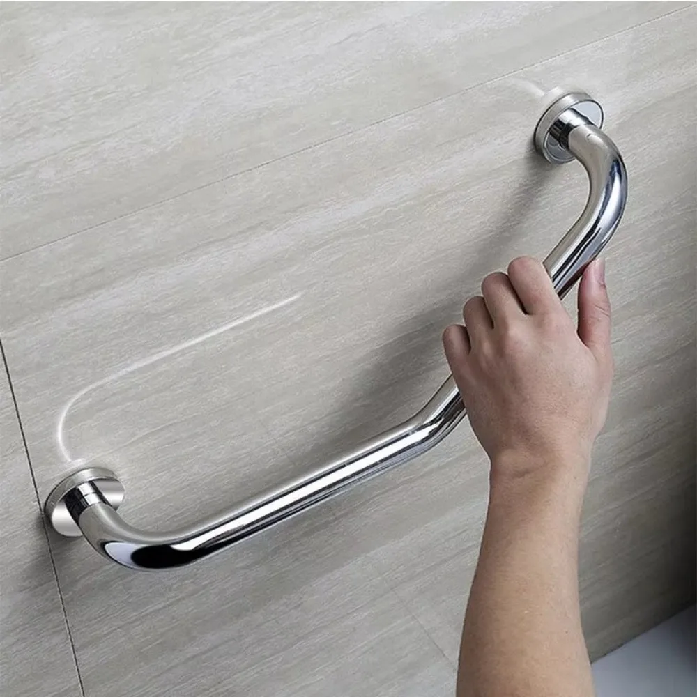 

Stainless Steel Bathroom Handrails Non-Slip Grip Thicken Safety Grab Bars Advanced Auxiliary Balance Support Toilet Handrail