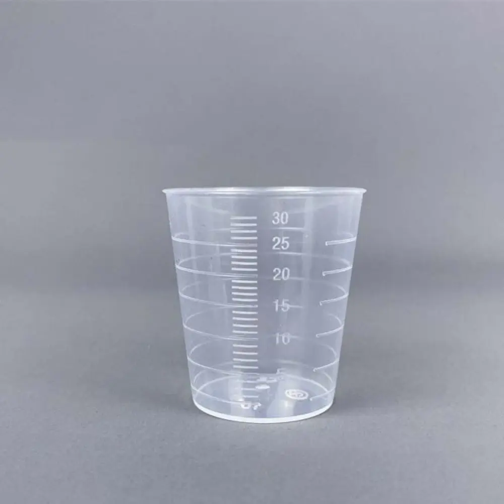 Clear Graduated Measuring Cup Plastic Mini Laboratory Beaker Scale Measuring Tools Transparent Mixing Cup Kitchen Baking