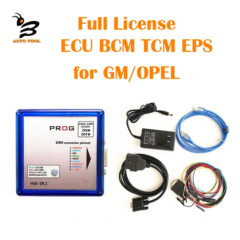 Full License IO-PROG ECU TCM BCM EPS Programmer Add for PSA for GM/OPEL BD9 Connector Pinout IO Terminal IO PROG ECU Programmer