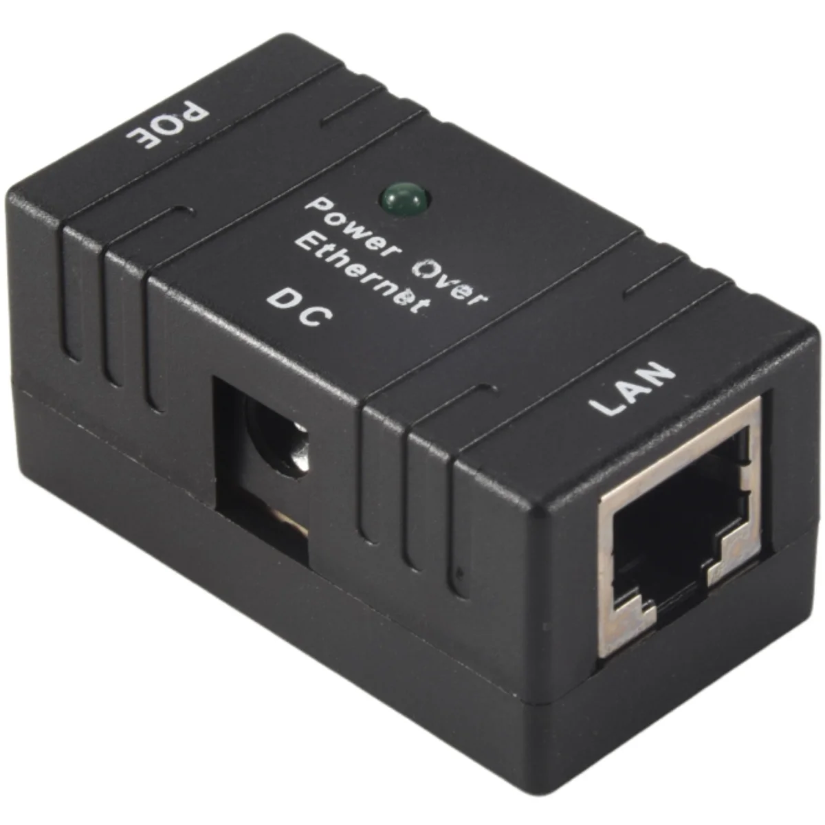 100 Mbps 5V 12V 24V 48V/1A BJW POE Power Splitter สําหรับกล้อง IP POE อะแดปเตอร์โมดูลอุปกรณ์เสริม-สีดํา