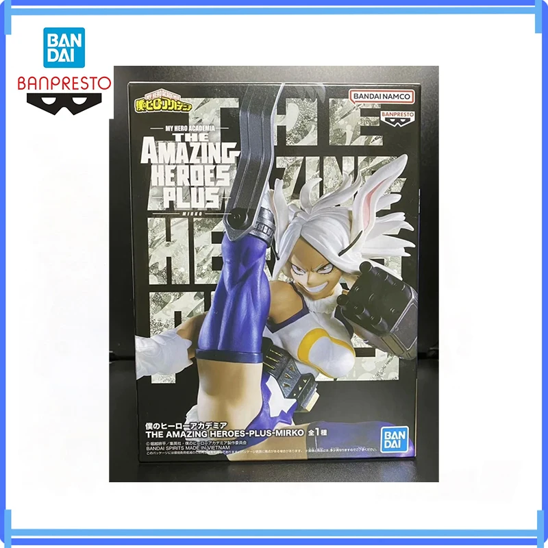 Bandai en Stock Original Banpresto los héroes increíbles más mi héroe Academia Mirko figura Anime modelo de acción juguetes en caja regalos