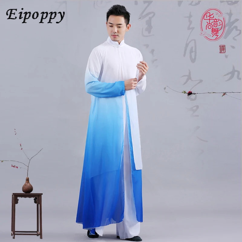 ชุดเต้นรำคลาสสิกหรูหราสไตล์จีนชุดเต้นรำฮันถังใส่แสดงการเต้นรำโบราณ