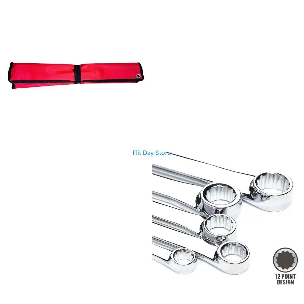 

F92C 5 шт. для удлиненного двойного накидного ключа с храповым механизмом Набор комбинированных метрических ключей Прочный ключ