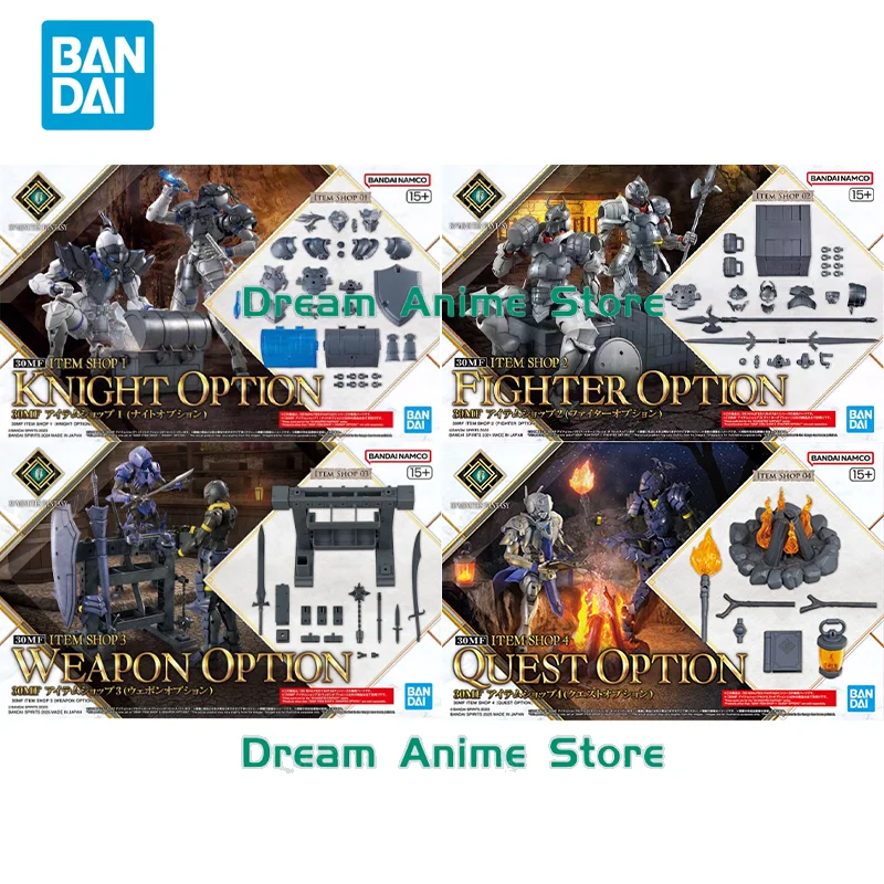 

Bandai Original 30MF 30ML 1/144 Anime Model ITEM SHOP4 QUEST OPTION Action Figure Assembly Model Toys Gifts for Children