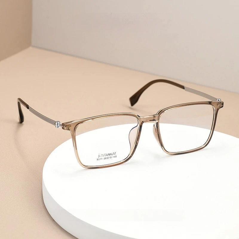 

Handmade Exquisite Deatils Square Alloy glasses frame men women Myopia Presbyopia prescription Lenses attachment eyewear