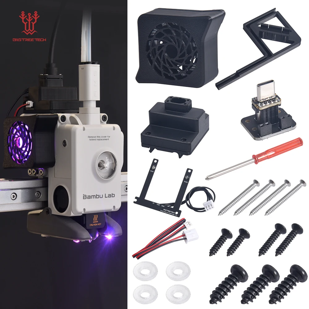 BIGTREETECH Panda Cooler A1 Smart Cooling System Independent Nozzle Lighting Web UI Wireless Control For Bambu Lab A1 A1 MINI