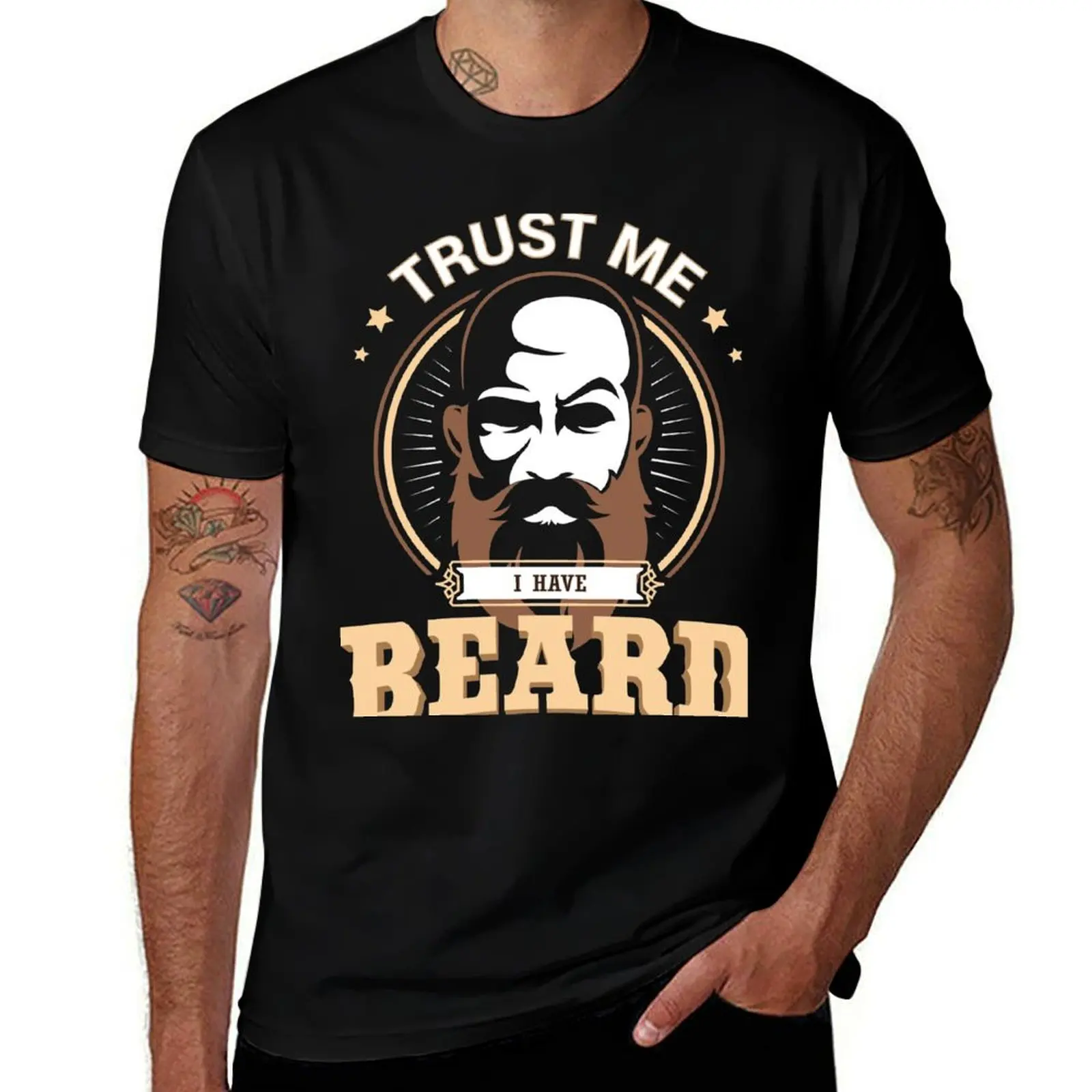 Trust me I have Beard T-Shirt anime t shirts for man T-Shirt