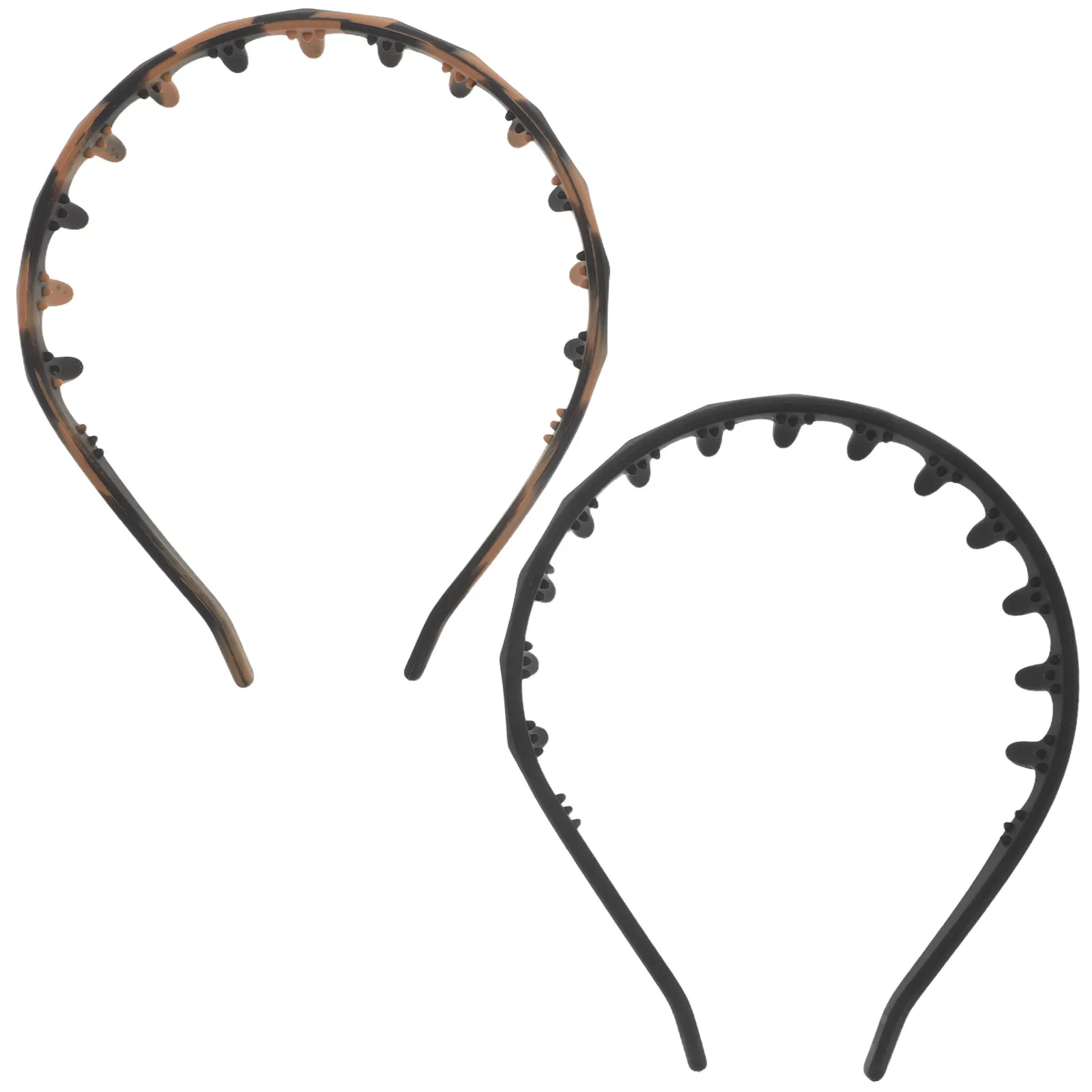 

2 шт. силиконовые нескользящие повязки для волос с расческой для женщин, мягкие, эластичные, для укладки волос, спорта, макияжа, фитнеса, йоги, ухода за кожей