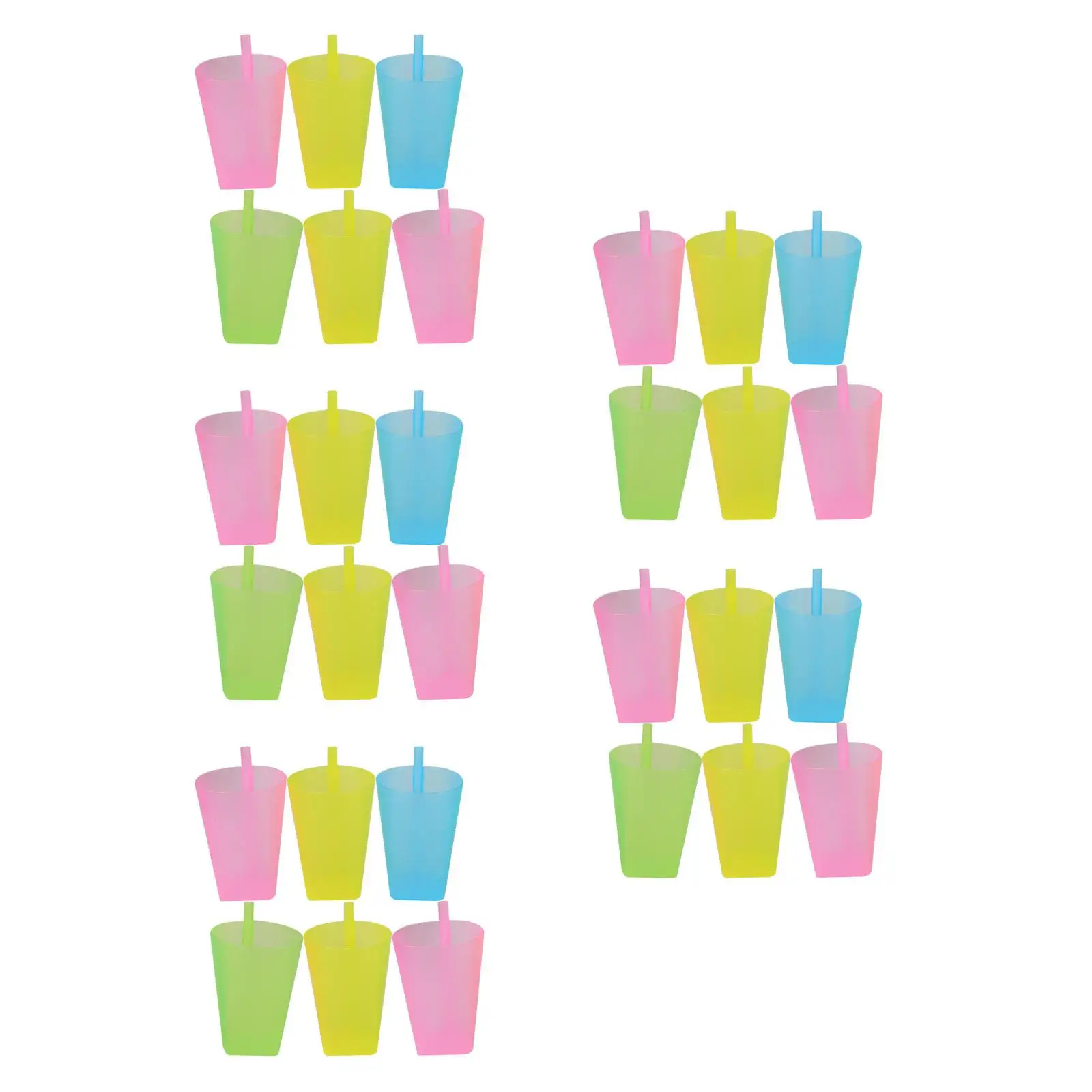 

5pcs 5 Count Kids Drinking Cups Toddler Spill Proof Tumbler Infant Straw for Toddlers