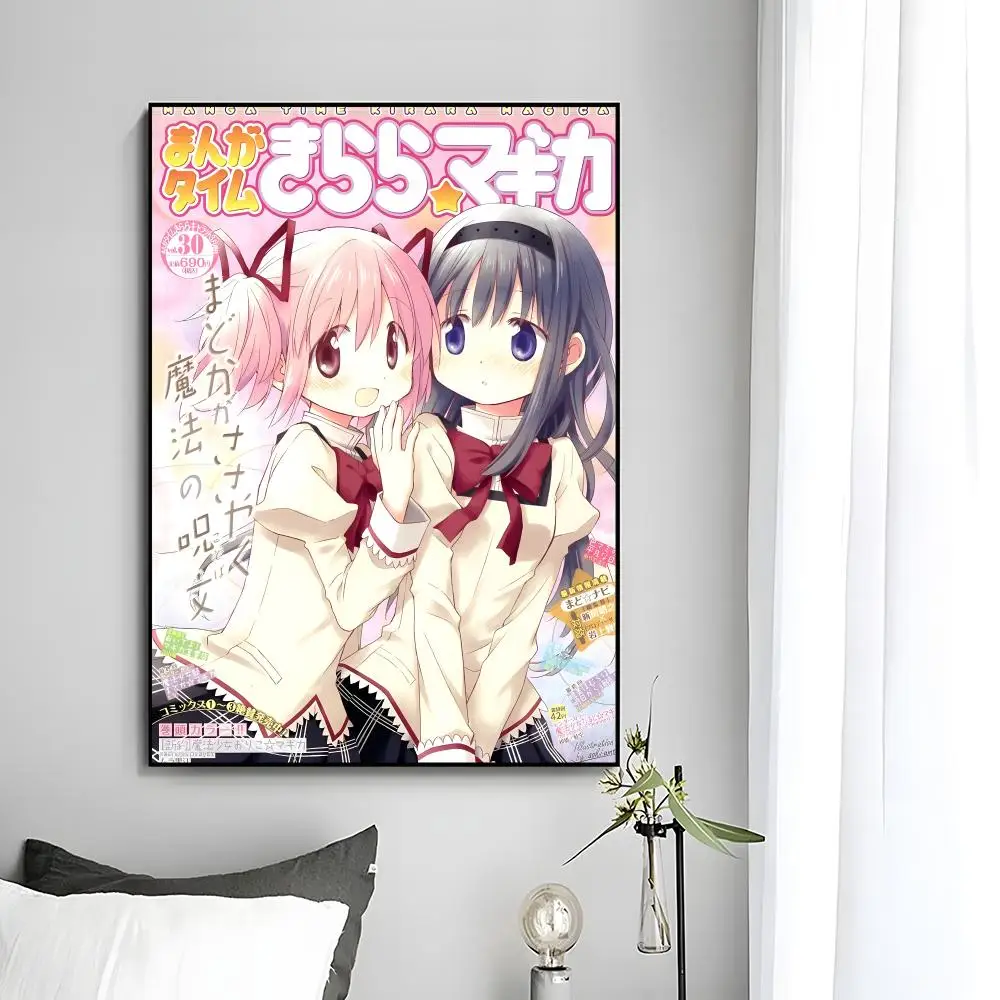 Dunkles Anime P-Puella Magi Madoka Magica Poster Wandkunstdruck Dekoratives Wandbild Wohndekor Geschenk Ungerahmt – Detail 10