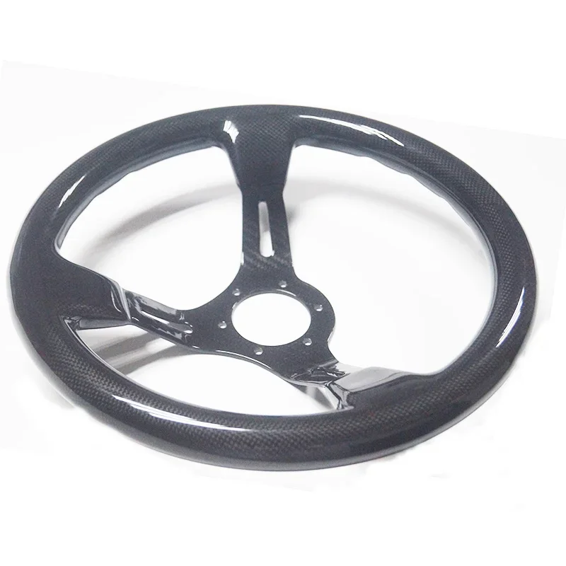 Interior Steering Wheel  Carbon Fiber Car China Finish Performance Weave Material Gloss