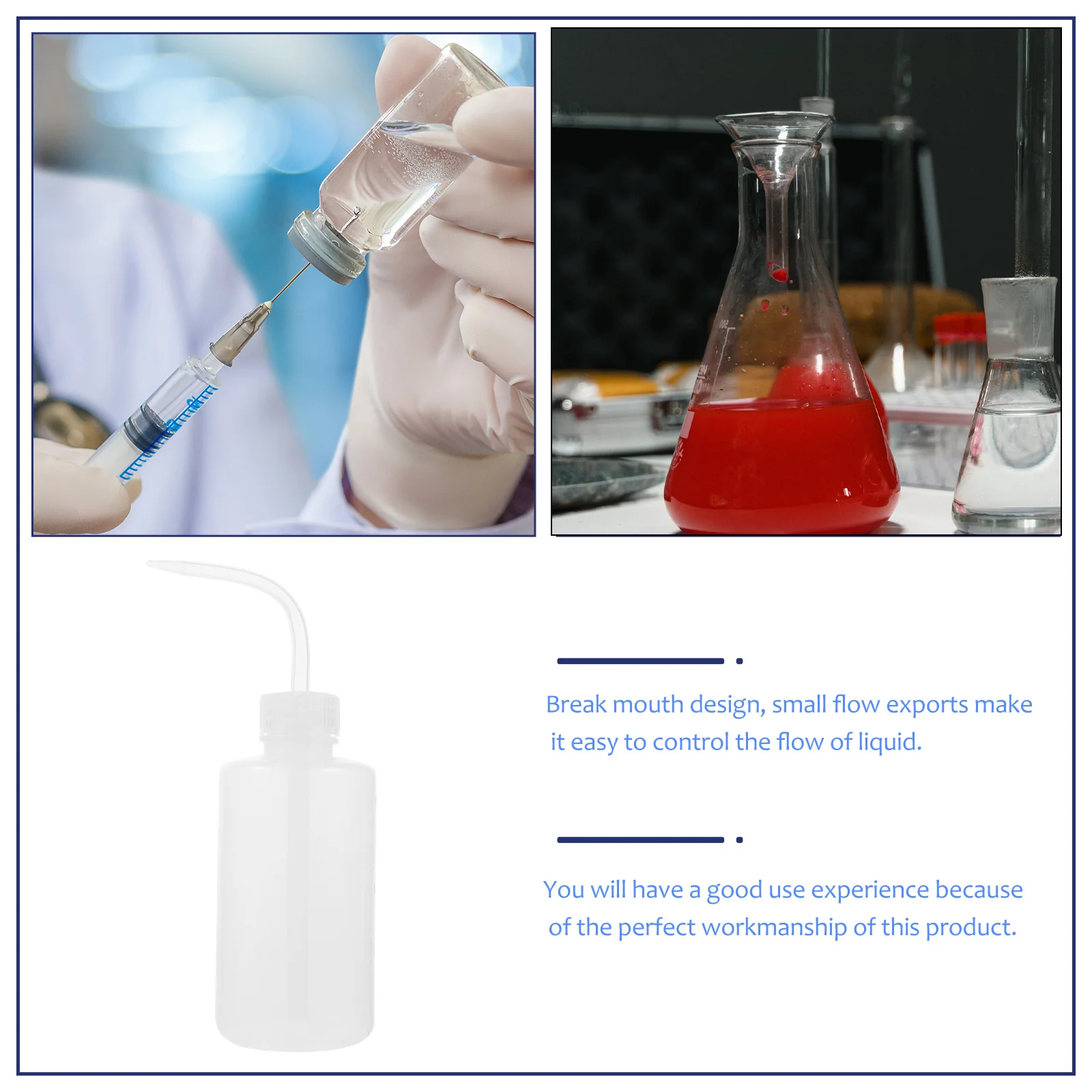 زجاجة غسيل متدرجة قابلة لإعادة الملء حاوية بلاستيكية شفافة لمتجر الحلاقة زجاجة محلول فارغة لاستخدام مختبر تصفيف الشعر