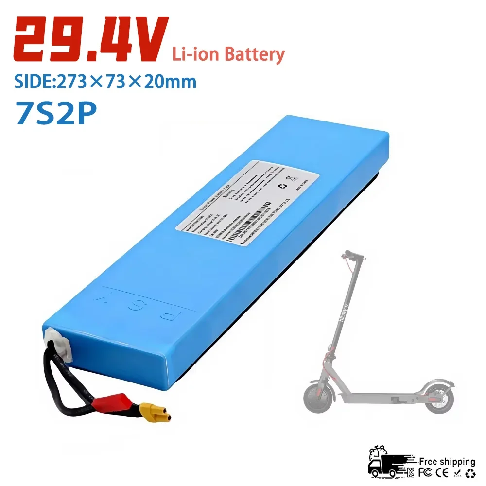 

Original 4000mAh 18650 7S2P Li-ion Rechargeable Battery Pack 25.2V Suitable for Battery Replacement of 29.4V Electric Scooters