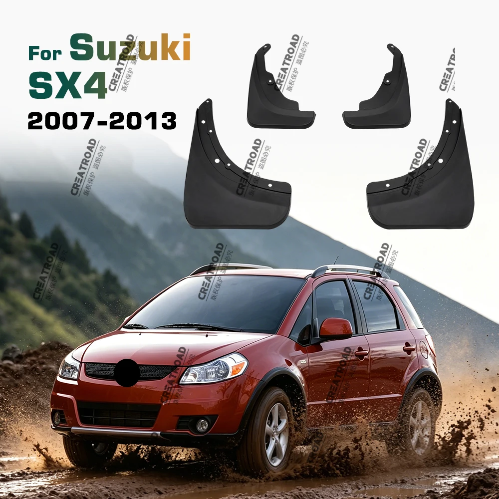 Für Suzuki SX4 Fließheck Crossover 2007 2008 2009 2010 2011 2012 2013 Kotflügel Kotflügel Schmutzfänger Schutz Spritzschutz Kotflügel