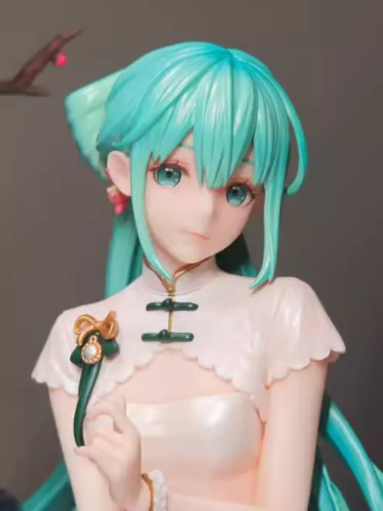 Shaohua Hatsune Miku 1/7 Maßstab Figur Chinesischer Alter Stil Cheongsam Vocaloid Idol Modell Desktop-Deko Geburtstagsgeschenk Anime-Fans