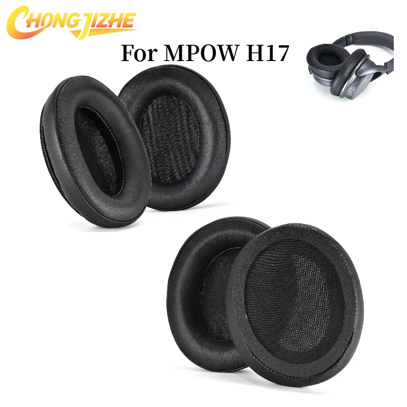 

CHONGJIZHE Soft Foam Protein Leather Headphone Earpads Ear Pads Compatible For MPOW H17 Ear Pads Headset Earmuff Earphone Sleeve