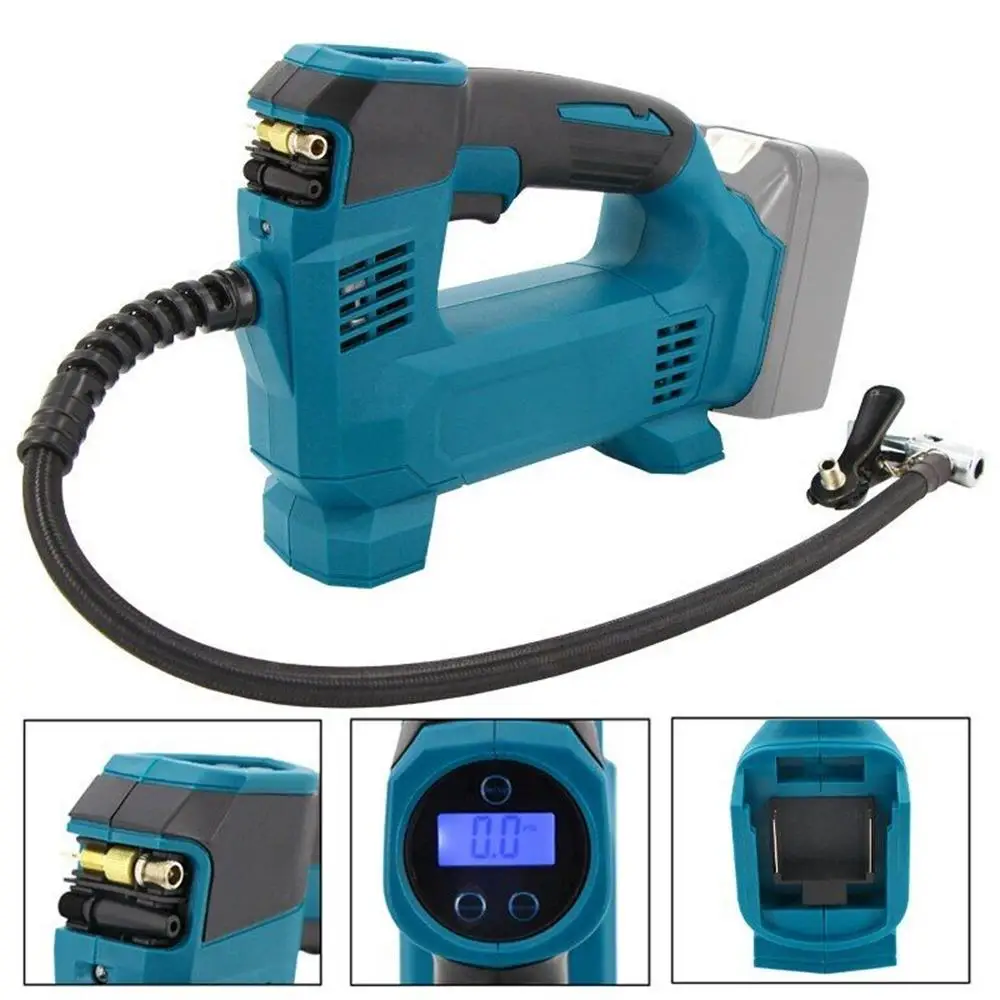 Electric Cordless Air Pump Powered Compressor Inflatable Pump Digital Display Rechargable Air Pump for 18V Makita Battery