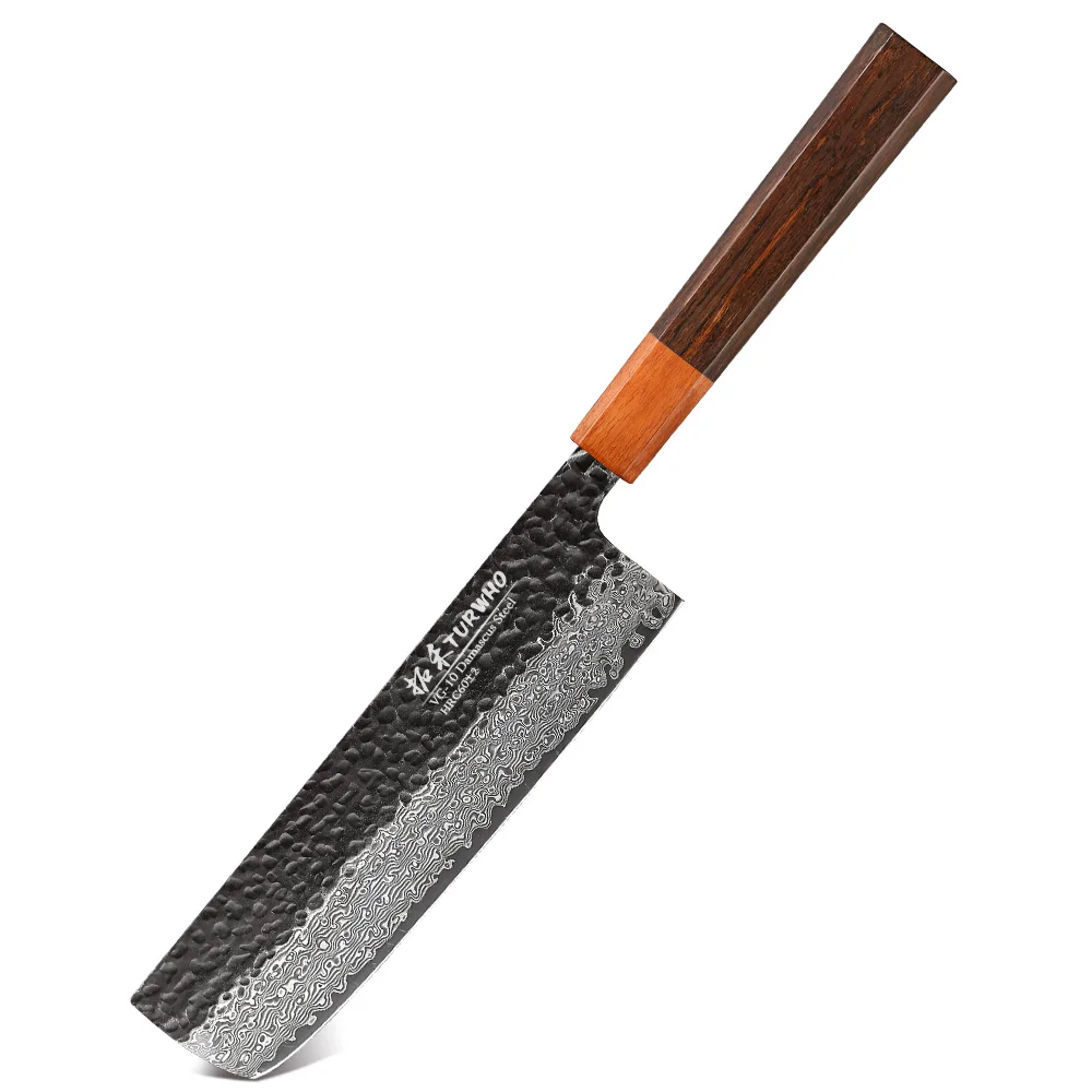 TURWHO Nakiri Messer Japanischen 67 Schicht Damaskus Stahl Hand Geschmiedet Küche Kochmesser Sharp Fleisch Gemüse Kochen Werkzeug DIY Griff