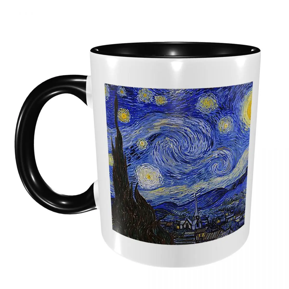 The Starry Night By Vincent Van Gogh Mug Funny Ceramic Coffee Cups Tea Mugs Milk Cup Drinkware Gift for Friends