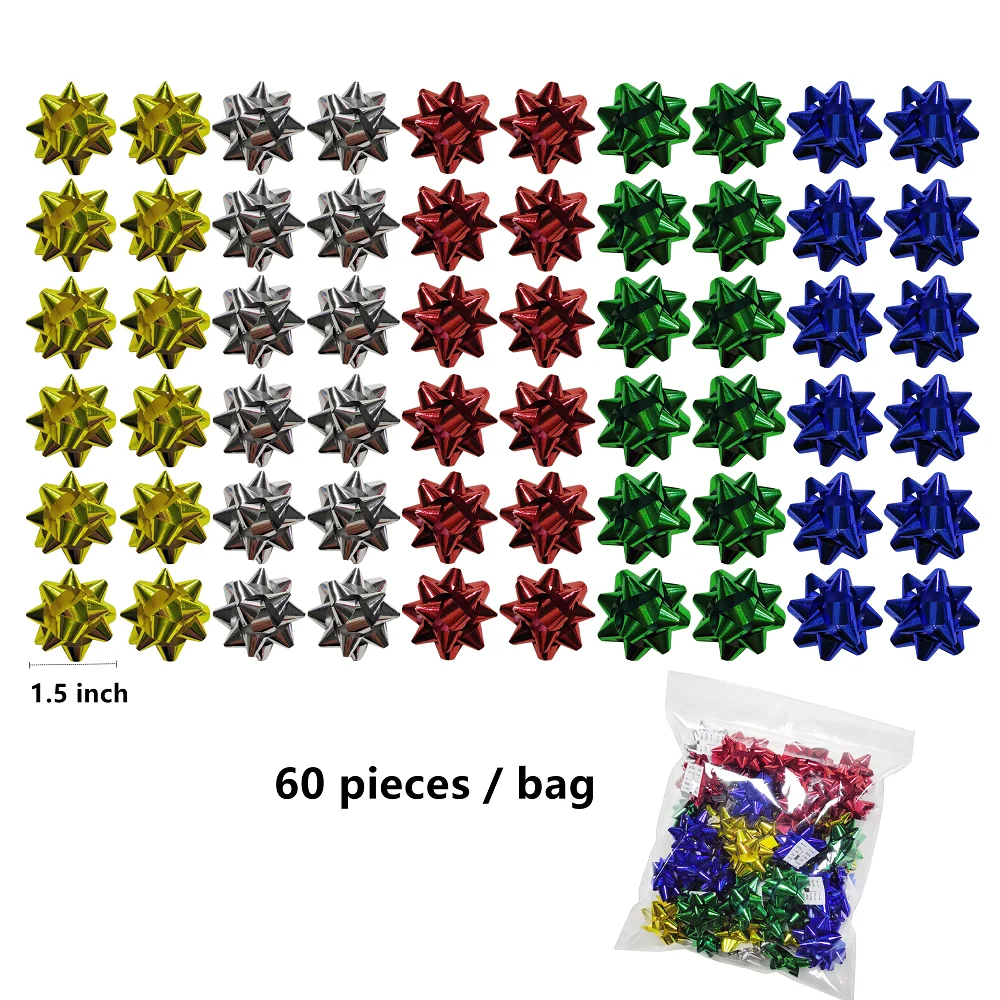 صندوق هدايا ذاتي اللصق بنجمة ثلاثية الأبعاد ، حفل مهرجان ، احتفال ، صندوق هدايا ، سهل الاستخدام ، ديكور 60 من من من 50